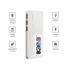 OkaeYa 11000mAh Power Bank Compatible for Vivo V9, Y71, V7 Plus, V7, Y69, Y53i (White)